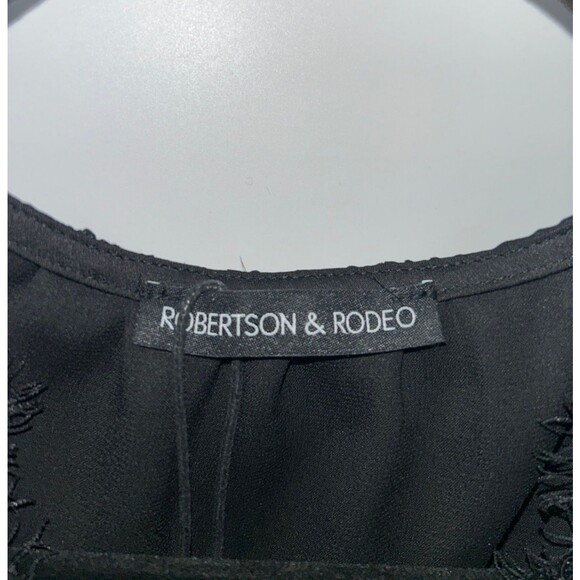 Women's Robertson & Rodeo Moonlight Lace Long Sleeve Satin Blouse Size M - Picture 5 of 8